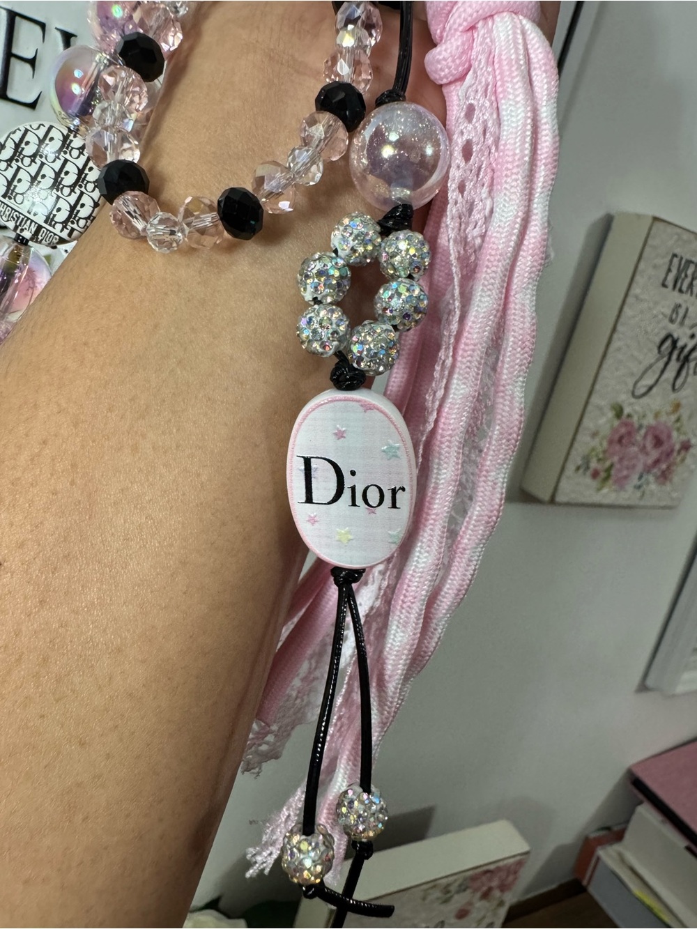 Pink Phone/Key/Bag Chain #P1126 - Picture 7 of 10